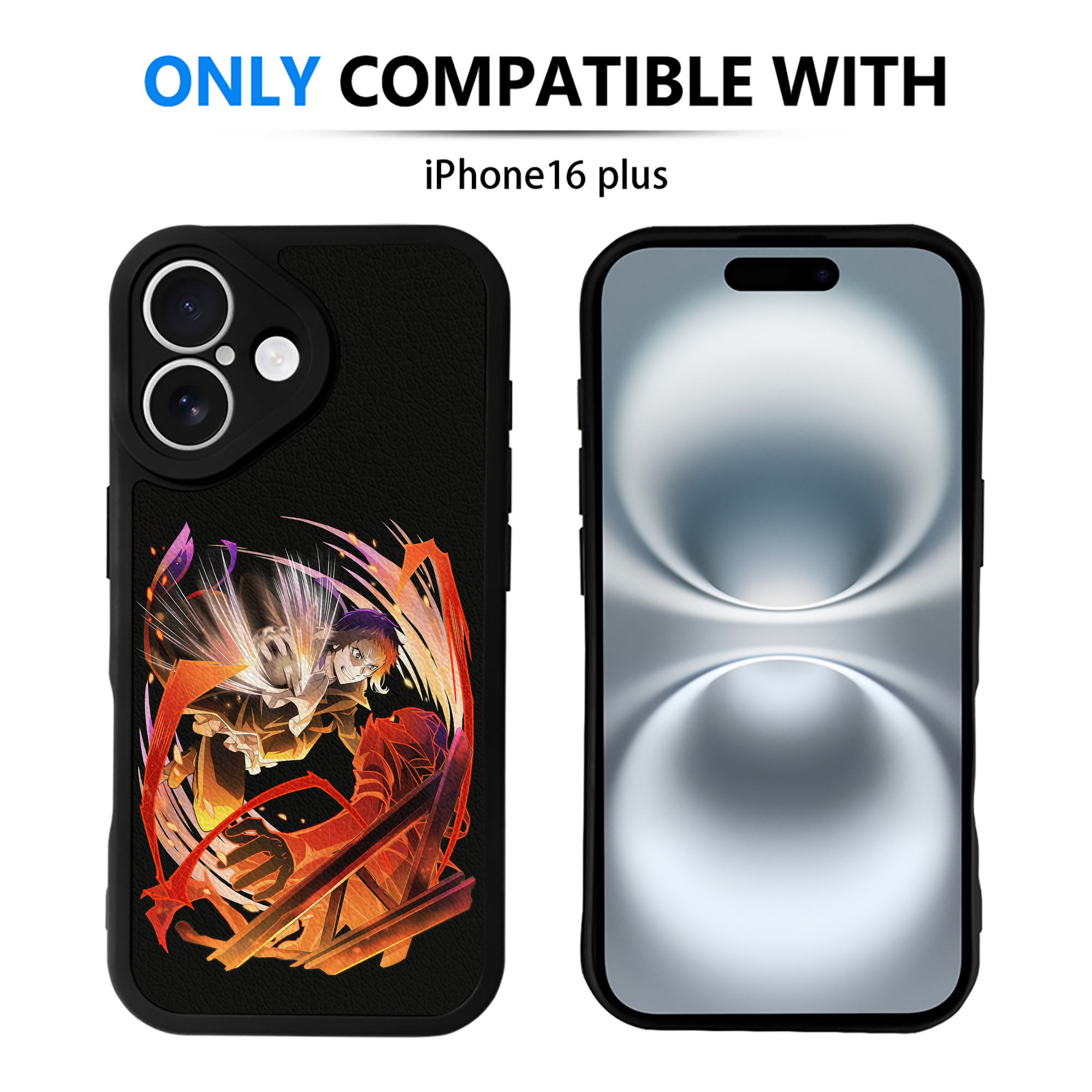 （画像用） 文豪ストレイドッグス Bungo Stray Dogs 【iPhone 16シリーズ対応】シリコンスマホケース（レザー調） 材質：シリコン
